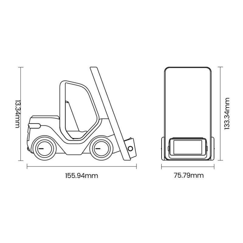 Carregador por Indução para iPhone, Samsung e Huawei Estilo Carro Dechouzz