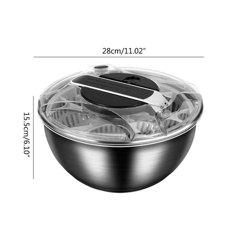 Centrifuga Secadora de Salada Bowl Inox Dechouzz