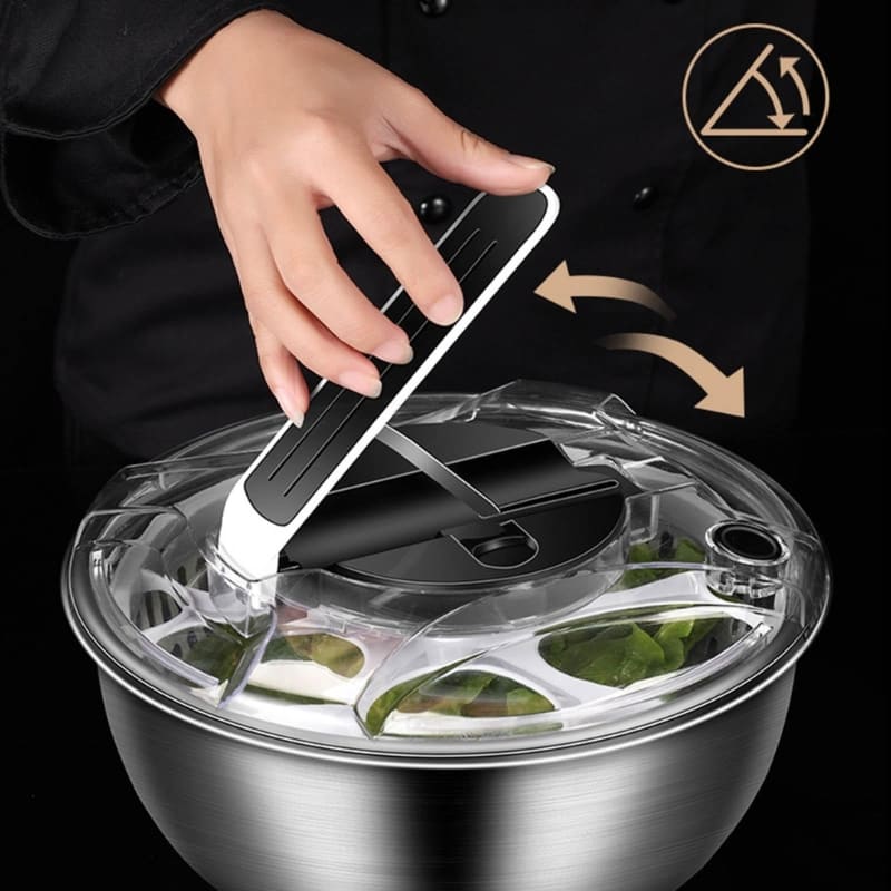 Centrifuga Secadora de Salada Bowl Inox Dechouzz