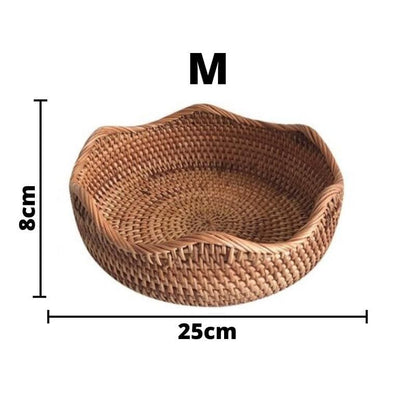 Cesta de Vime em Rattan Feita a Mão Dechouzz