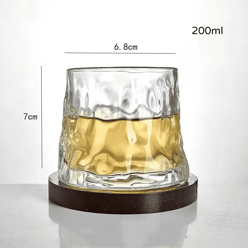 Copo de Whisky Cristal com Base Rotativo Dechouzz