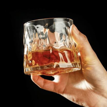 Copo de Whisky Cristal com Base Rotativo Dechouzz