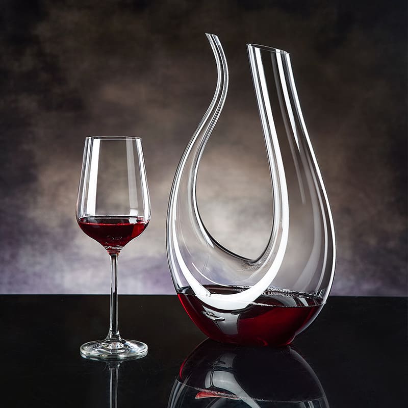 Decanter de Vinho de Vidro Cisne Dechouzz