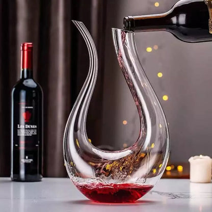 Decanter de Vinho de Vidro Cisne Dechouzz