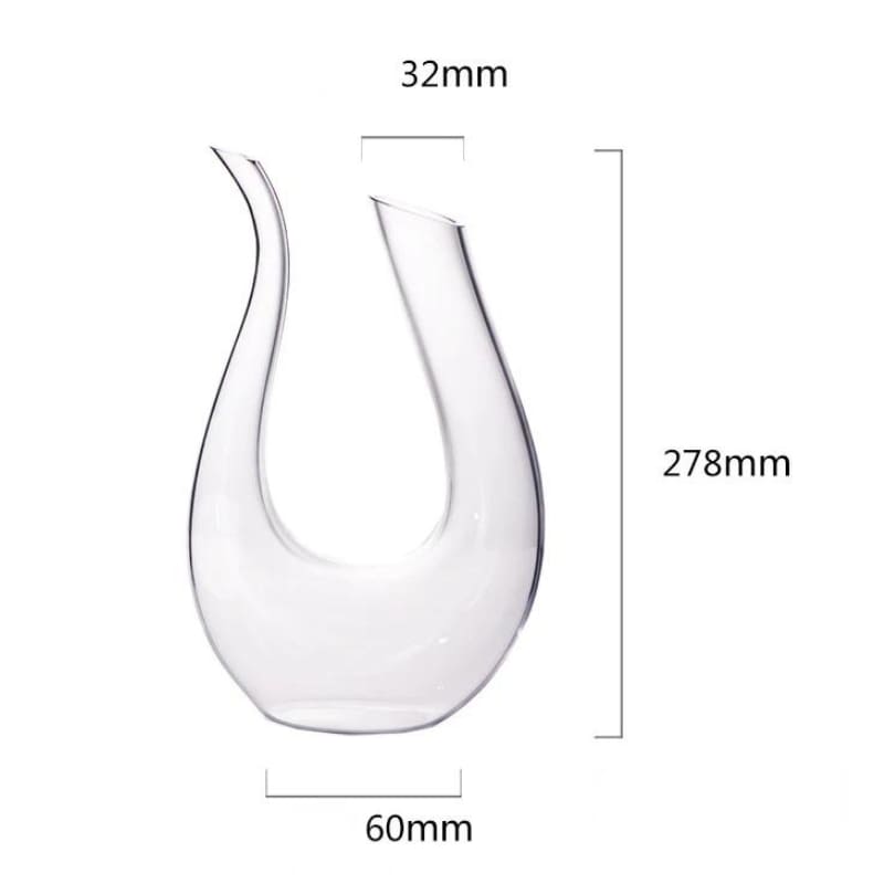 Decanter de Vinho de Vidro Cisne Dechouzz