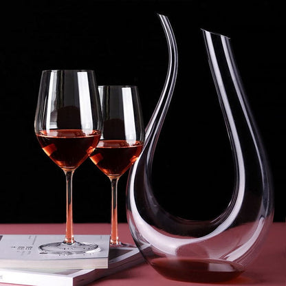 Decanter de Vinho de Vidro Cisne Dechouzz