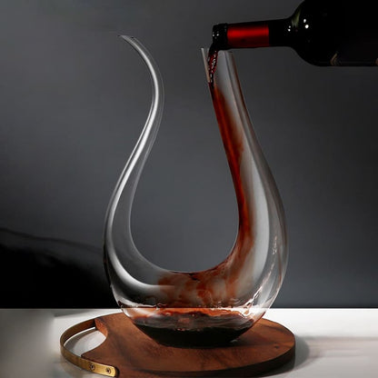 Decanter de Vinho de Vidro Cisne Dechouzz