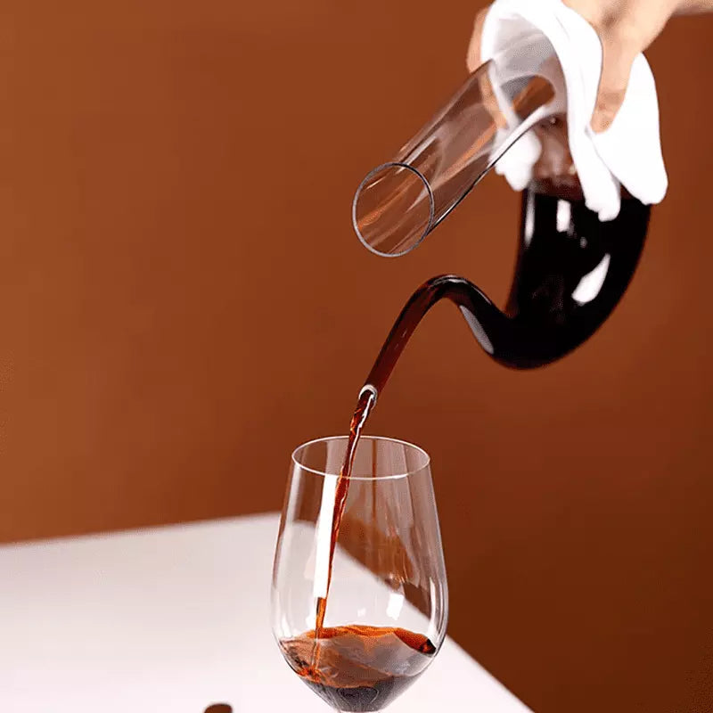 Decanter de Vinho de Vidro Cisne Dechouzz