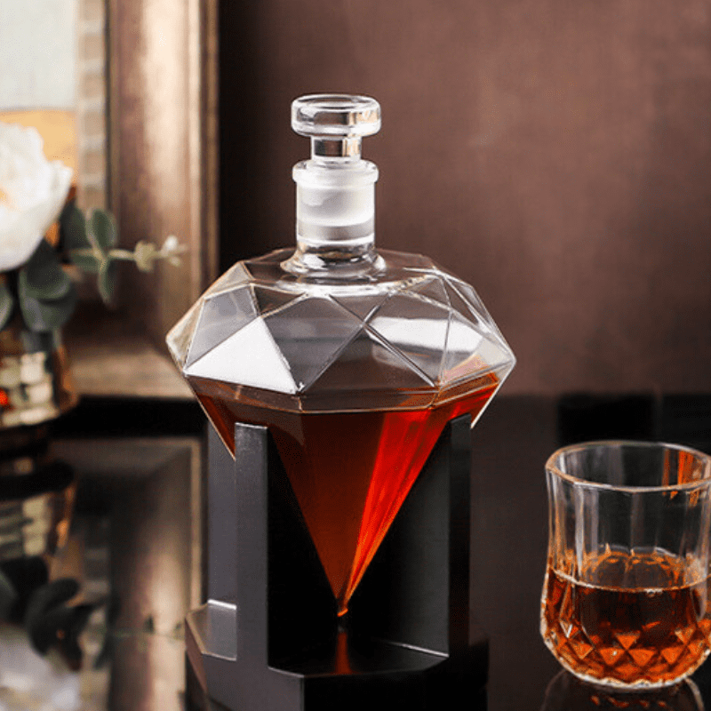 Decanter de Vinho e Whisky Vidro Diamante Dechouzz