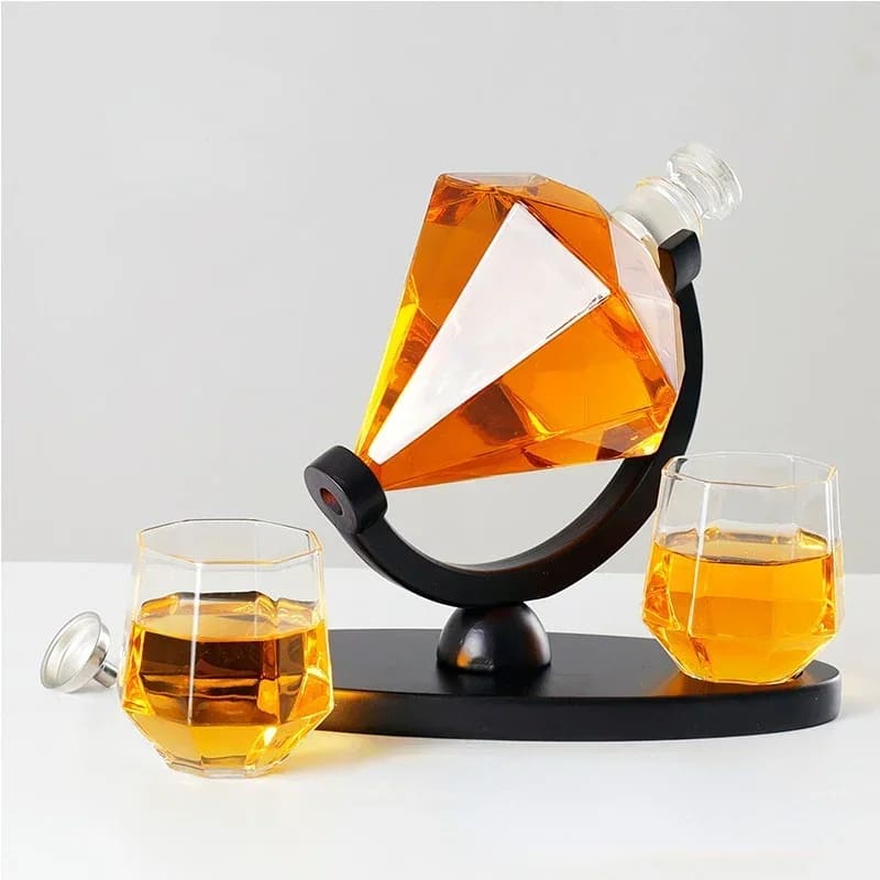 Decanter de Vinho e Whisky Vidro Diamante Dechouzz