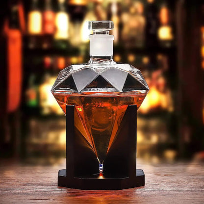 Decanter de Vinho e Whisky Vidro Diamante Dechouzz