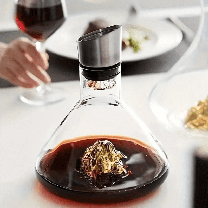 Decanter de Vinho Vidro Iceberg Aerador Dechouzz