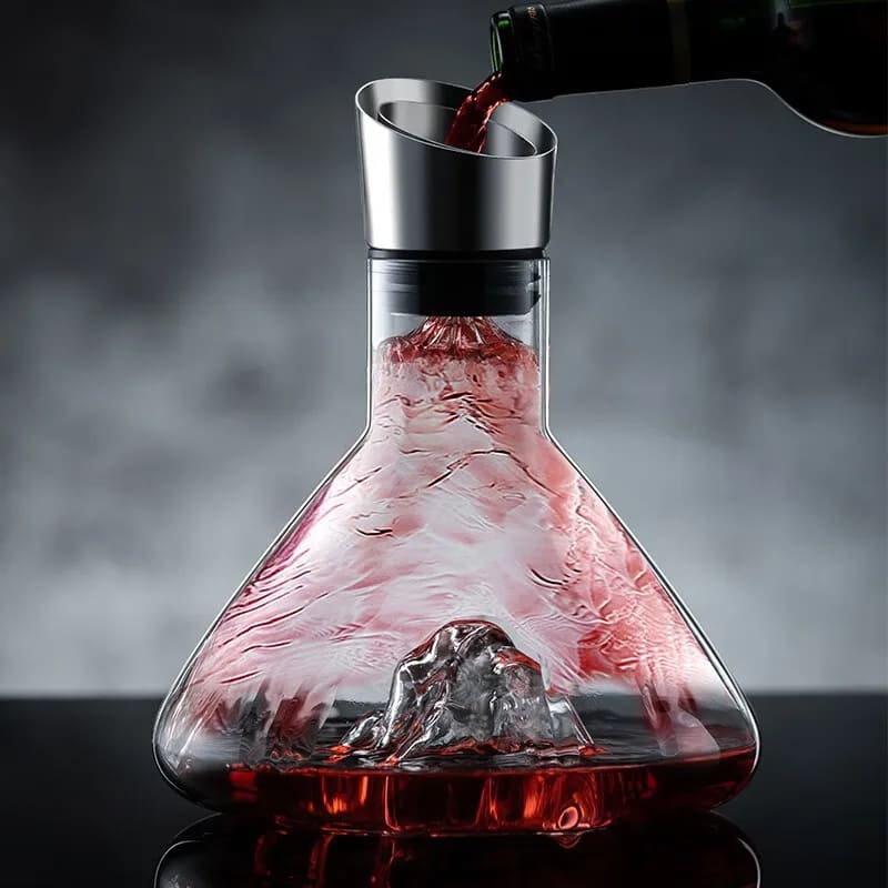 Decanter de Vinho Vidro Iceberg Aerador Dechouzz