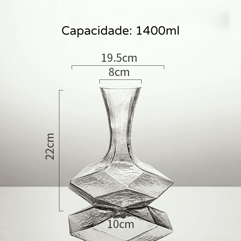 Decanter de Vinho Whisky Vidro Criativo Dechouzz