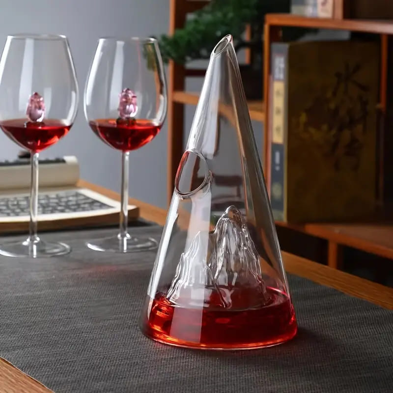 Decanter de Vinho Whisky Vidro PirâmideDechouzz