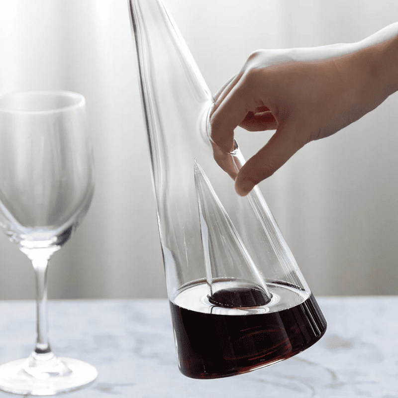 Decanter de Vinho Whisky Vidro PirâmideDechouzz