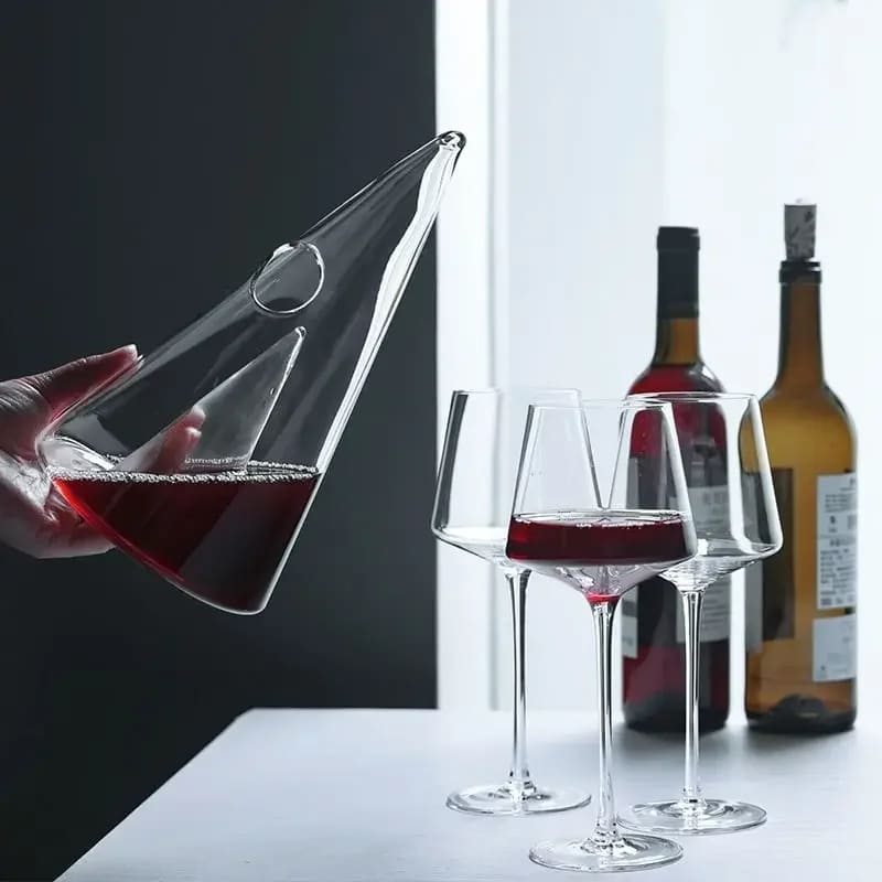 Decanter de Vinho Whisky Vidro PirâmideDechouzz