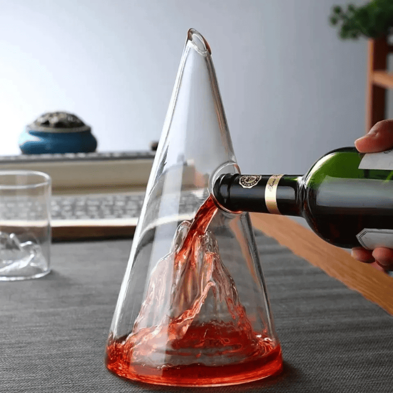 Decanter de Vinho Whisky Vidro PirâmideDechouzz