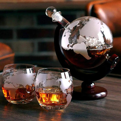 Decanter Whisky Globo de Vidro Dechouzz