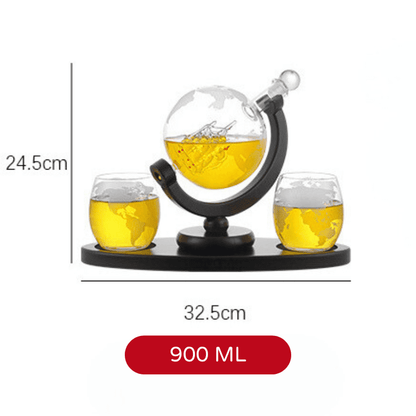 Decanter Whisky Globo de Vidro Dechouzz