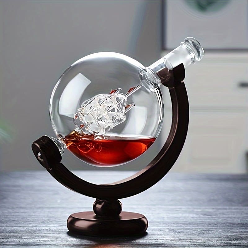 Decanter Whisky Globo de Vidro Dechouzz