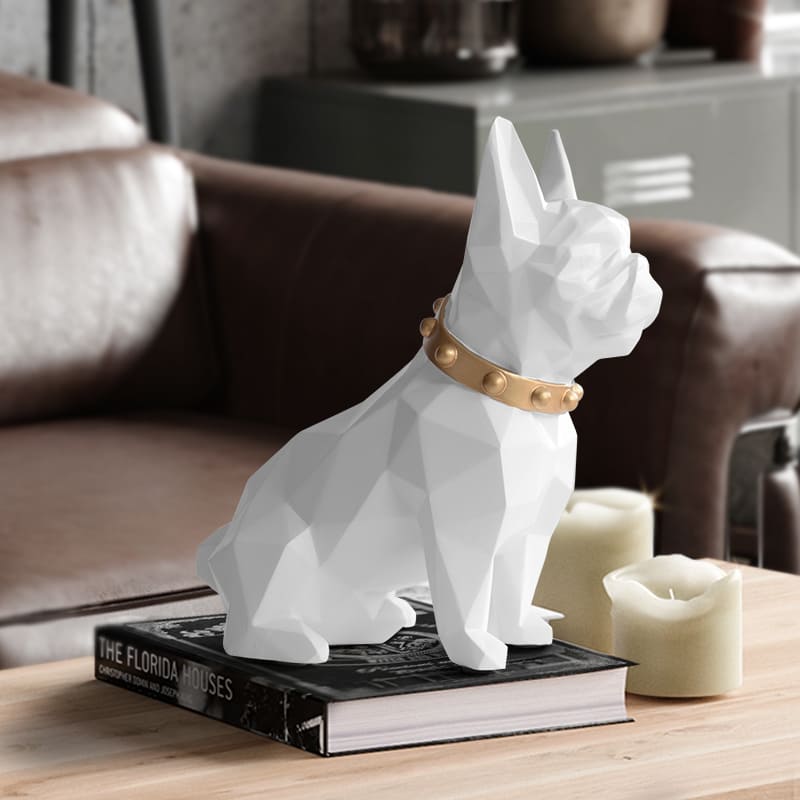 Decoração de Mesa Cofre de Resina Buldogue Francês Dechouzz