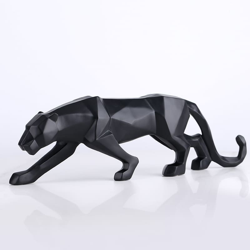 Decoração de Mesa de Resina Estátua Leopardo Dechouzz