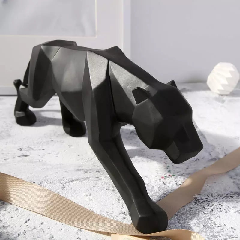 Decoração de Mesa de Resina Estátua Leopardo Dechouzz