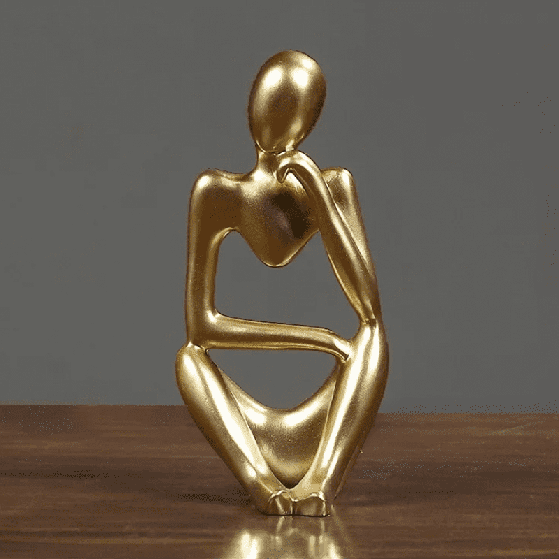 Decoração de Mesa Resina Escultura Estátua Pensador Dechouzz