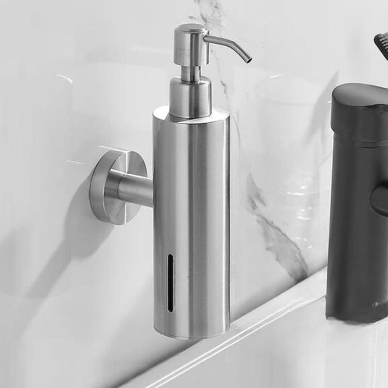 Dispenser de Sabonete + Porta Sabonete Líquido de Inox Dechouzz