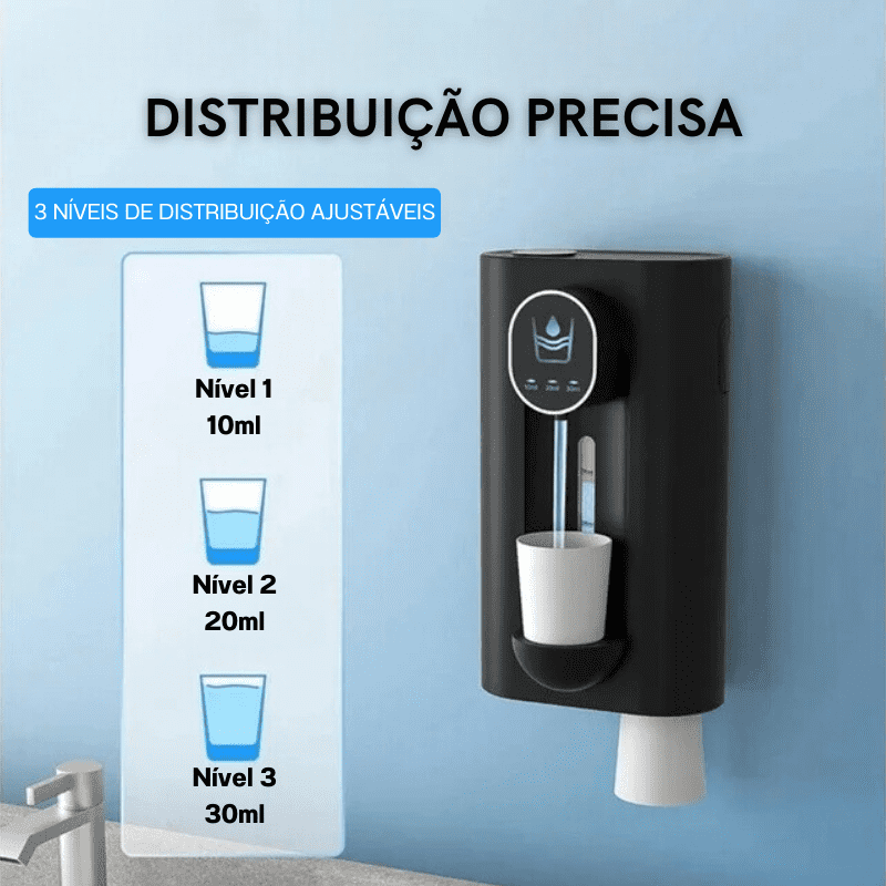 Dispenser Enxaguante Bucal Automático USB Recarregável Dechouzz