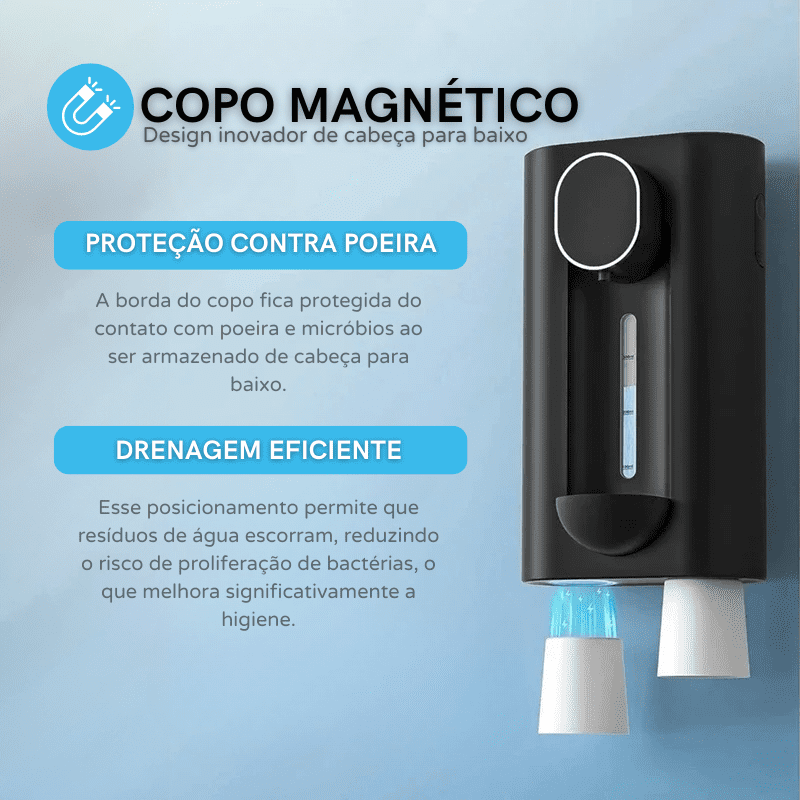 Dispenser Enxaguante Bucal Automático USB Recarregável Dechouzz