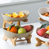 Fruteira de Mesa Cesta de Fruta Bambu Dechouzz