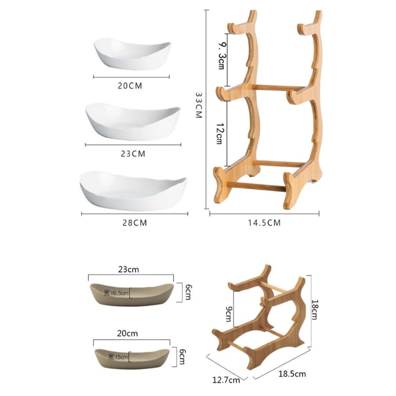 Fruteira de Mesa Cesta de Fruta Bambu Dechouzz