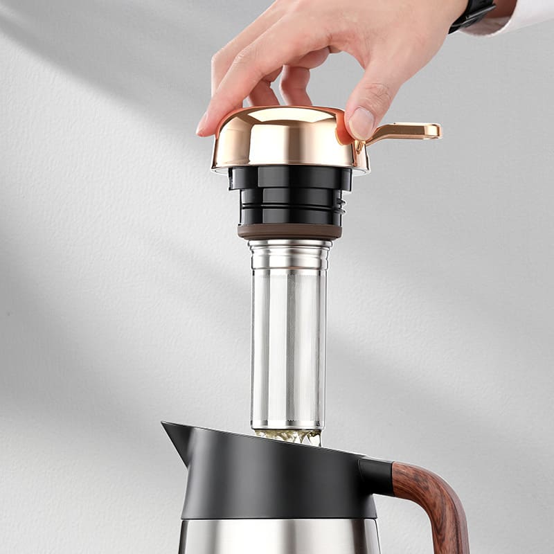 Garrafa Térmica Café Chá Inox 1.6L Dechouzz