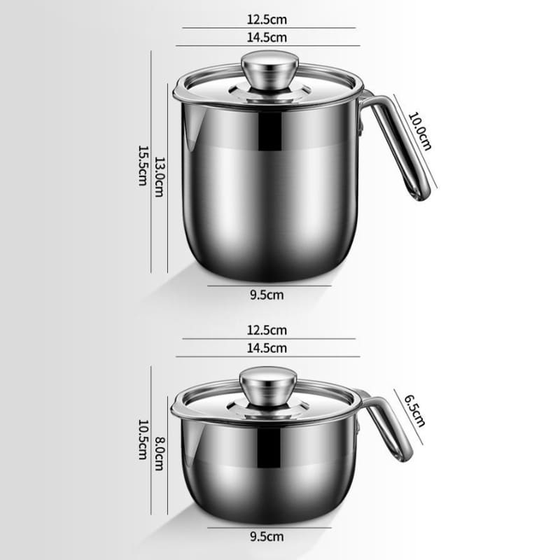 Jarra de Inox Separador de Gema com Tampa Dechouzz