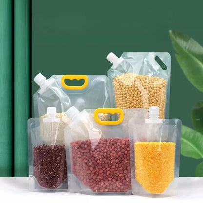 Kit 10 Sacos de Armazenamento Dispenser de Alimentos Dechouzz