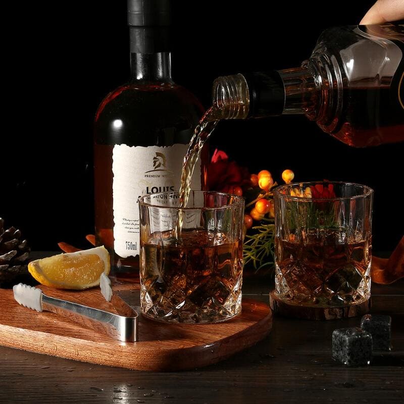 Kit Whisky Copos Cubo de Gelo Pegador Bar em Casa Dechouzz